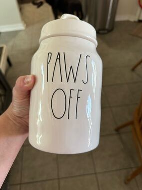 Rae Dunn White Ceramic Canister